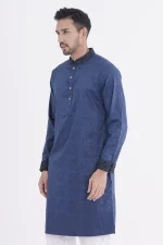 Mens Blue Panjabi - Image 3